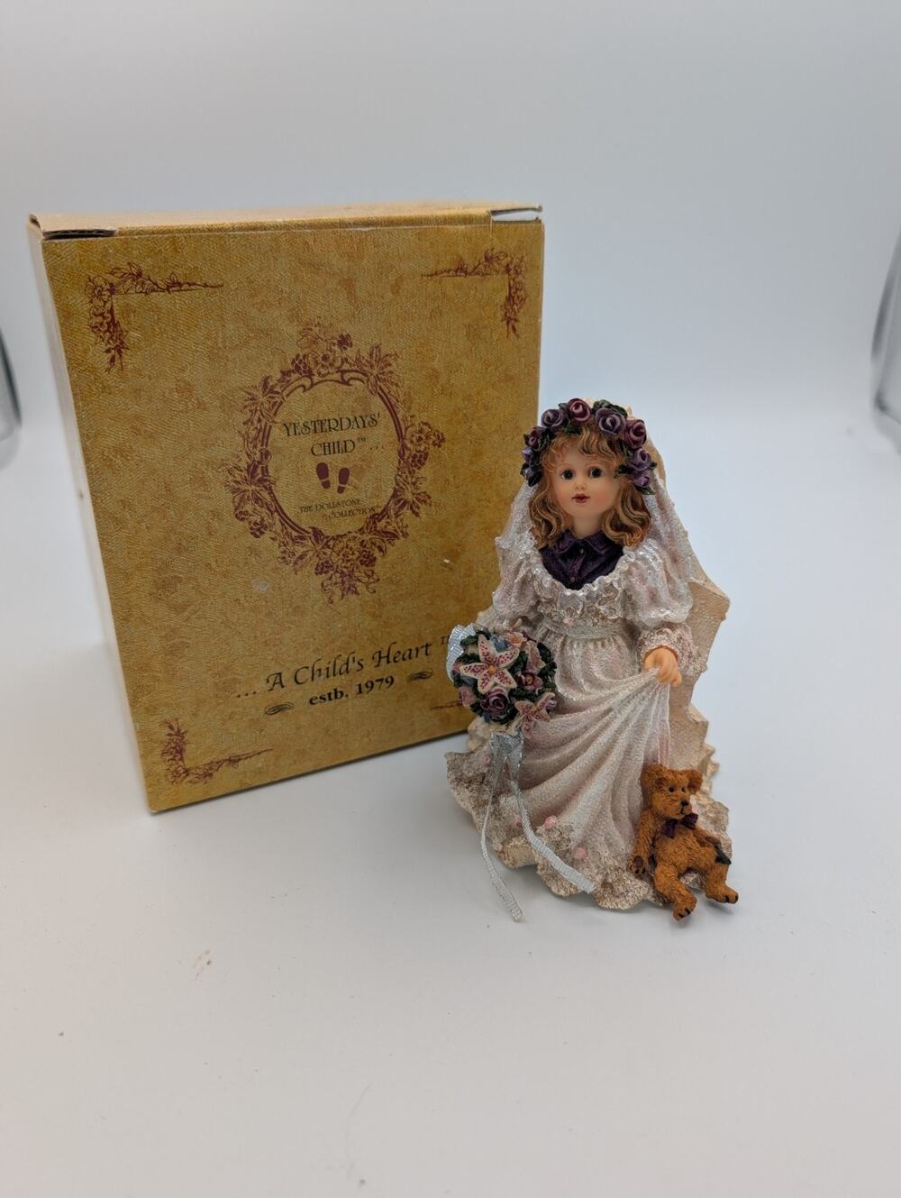 Boyds Bear Yesterdays Child Dollstone Heather Dress Rehearsal Figurine 3573 MIB